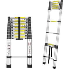 MXM Teleskopický žebřík - 4,4m, hliníkový