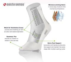 Sesto Senso Ponožky Sesto Senso SKB_01 White/Red 35-38