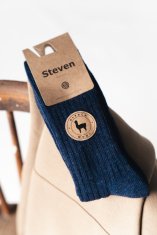 STEVEN Ponožky 044-005 Alpaca navy blue - Steven 41/43