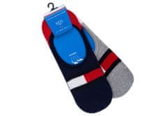 Tommy Hilfiger Ponožky Tommy Hilfiger 2Pack 394001001 Navy Blue/Red/Grey/White 27-30