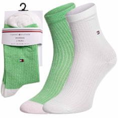 Tommy Hilfiger Ponožky Tommy Hilfiger 2Pack 701222646004 White/Green 39-42