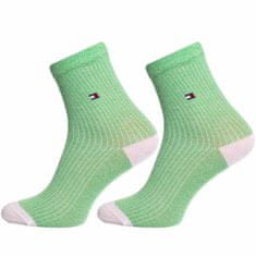 Tommy Hilfiger Ponožky Tommy Hilfiger 2Pack 701222646004 White/Green 39-42