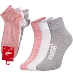 Puma Puma 3Pack Socks 90798902 Ash/White/Pink 39-42