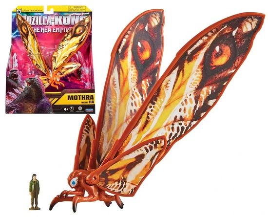 PLAYMATES TOYS Godzilla vs Kong Figurky - Figurka Mothra a Jia od Playmates Toys))