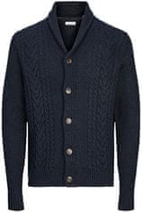 Jack&Jones Pánský svetr JJCRAIG Knit Fit 12258484 Sky Captain (Velikost S)