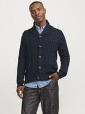 Jack&Jones Pánský svetr JJCRAIG Knit Fit 12258484 Sky Captain (Velikost S)