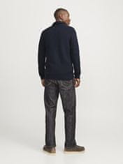 Jack&Jones Pánský svetr JJCRAIG Knit Fit 12258484 Sky Captain (Velikost S)