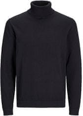 Jack&Jones Plus Pánský svetr JJEBASIC Standard Fit 12263977 Black (Velikost 3XL)