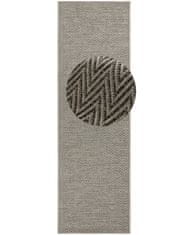 BT Carpet Běhoun Nature 104269 Grey/Anthracite – na ven i na doma 80x150