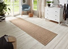 BT Carpet Běhoun Nature 104267 Beige/Terra – na ven i na doma 80x150