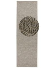 BT Carpet Běhoun Nature 104266 Grey/Multicolor – na ven i na doma 80x150