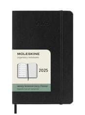 Moleskine Plánovací zápisník 2025 černý S, měkký