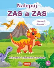 Nalepuj ZAS a ZAS - Dinosauři / Dinosaury - snímatelné / snímateľné samolepky (CZ/SK vydání)