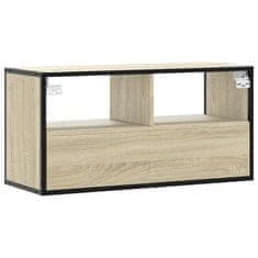 Vidaxl TV skříňka dub sonoma 80 x 31 x 39,5 cm kompozitní dřevo a kov