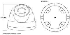 Avtech DGM8208SVAT - 8MPX IP Dome kamera