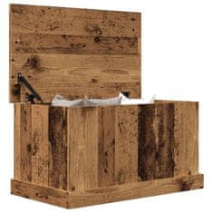 Vidaxl Úložný box old wood 70 x 40 x 38 cm kompozitní dřevo