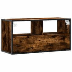 Vidaxl TV skříňka kouřový dub 80 x 31 x 39,5 cm kompozitní dřevo a kov