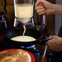 HOME & MARKER® Dávkovač na těsto, Dávkovač na litá těsta, Perfektní dávkování těsta pro palačinky, muffiny, livance (900ml) | BATTERUP