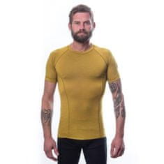 Sensor Triko Merino Air - pánské, krátký, hořčicová - Velikost 2XL