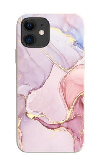 TopQ Kryt iPhone 11 Mramor růžový 75325