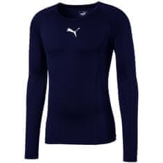 Puma Tričko na trenínk tmavomodré L Liga Baselayer LS