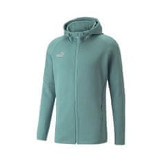 Puma Mikina bledě zelená 176 - 181 cm/M Teamfinal Casuals Hooded