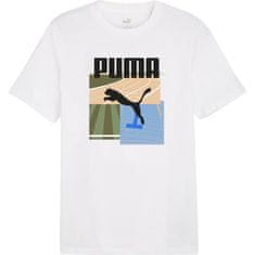 Puma Tričko bílé S Graphics Summer Sports