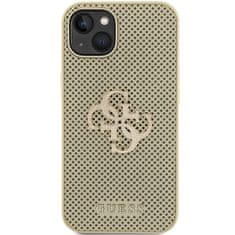 Guess hard kryt na iPhone 15 6.1" Gold Perforated 4G Glitter