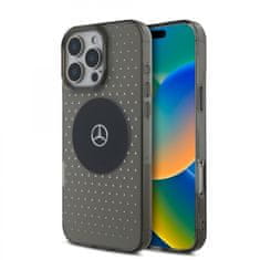 MERCEDES Zadní kryt PC-TPU Star Pattern MagSafe pro iPhone 16 Pro Max Black