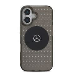 MERCEDES Zadní kryt PC-TPU Star Pattern MagSafe pro iPhone 16 Plus Black