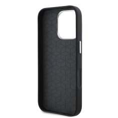 Bmw Zadní kryt M PU Kevlar Metal Logo pro iPhone 16 Pro Max Black