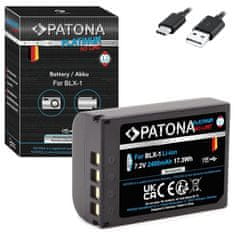 PATONA baterie pro foto Olympus BLX-1 2400mAh Li-Ion Platinum USB-C nabíjení