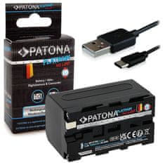 PATONA baterie pro digitální kameru Sony NP-F550/F750/F950 7000mAh Li-Ion Platinum USB-C nabíjení