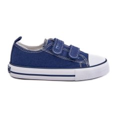 Big Star Dětské tenisky na suchý zip Navy Blue velikost 32