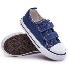 Big Star Dětské tenisky na suchý zip Navy Blue velikost 32