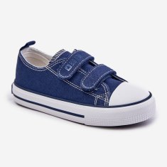 Big Star Dětské tenisky na suchý zip Navy Blue velikost 32