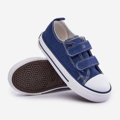 Big Star Dětské tenisky na suchý zip Navy Blue velikost 32