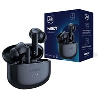 3MK bezdrátová stereo sluchátka HARDY LifePods Pro, stereo, nabíjecí pouzdro, černá