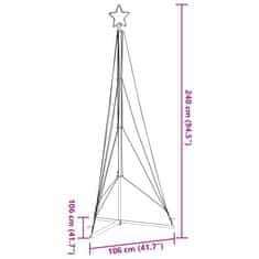 Vidaxl Světla na vánoční stromek 483 barevných LED 240 cm