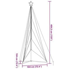 Vidaxl LED vánoční stromek 615 studených bílých LED diod 404,5 cm