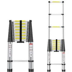 MXM Teleskopický žebřík - 6,2m, hliníkový