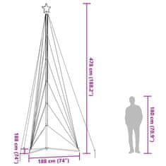 Vidaxl Světla na vánoční stromek 861 teple bílých LED 480 cm