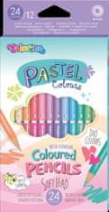 Colorino Pastel - kulaté oboustranné pastelky 12 ks / 24 barev