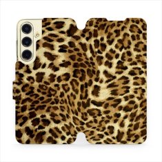 Mobiwear Knížkové flip pouzdro - Samsung Galaxy S24 FE - VA33P Leopardí vzor