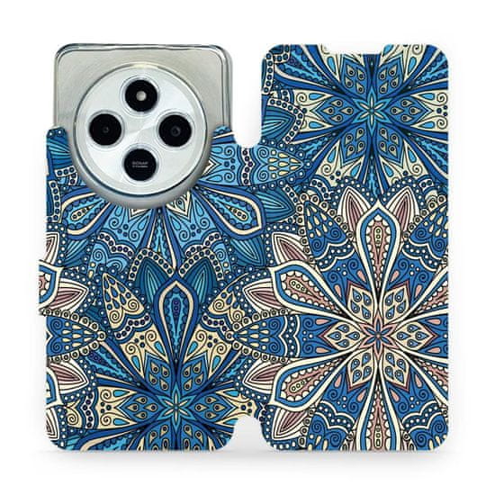 Mobiwear Knížkové flip pouzdro - Xiaomi Redmi 14C / Poco C75 - V108P Modré mandala květy