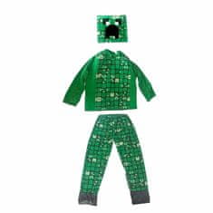 FunCo Dětský kostým Minecraft Creeper Pixely 128-134 L