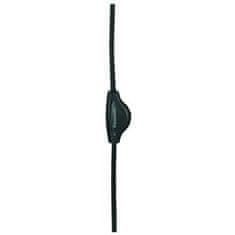 Panasonic RP-HT090E-H, drátové sluchátka, přes hlavu, 3,5mm jack, 6,3mm jack, kabel 5m, ovládání hlasitosti, šedá