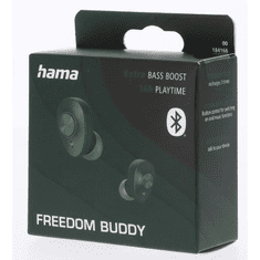 Hama Bluetooth sluchátka Freedom Buddy, špunty, nabíjecí pouzdro, zelená