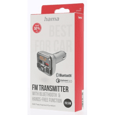 Hama Bluetooth FM transmitter pro autorádio, 2x USB, mSD