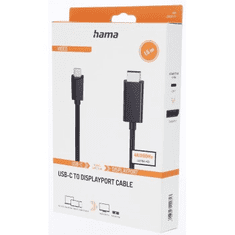 Hama kabel USB-C na DisplayPort, 1,5 m, UHD/4K